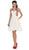 Floral Illusion Halter A-line Cocktail Dress
