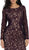 Sequined Jewel Sheath Cocktail Dress