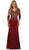 May Queen - Quarter Length Sleeve Lace Sheath Evening Dress