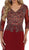 May Queen - Quarter Length Sleeve Lace Sheath Evening Dress