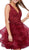 Nox Anabel - 6310 Ruffled V-neck A-line Dress