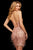 Sherri Hill - 53096 Sequined and Feathered Short Dress In Pink and Gold
