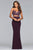 10008 Two Piece Lace Sweetheart Jersey Sheath Dress