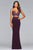 10008 Two Piece Lace Sweetheart Jersey Sheath Dress