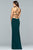 10014 Halter Neck Jersey Sheath Dress