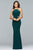 10014 Halter Neck Jersey Sheath Dress
