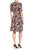 Donna Morgan - D4664M Ink Print Pique Dress in Multi-Color