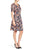 Donna Morgan - D4664M Ink Print Pique Dress in Multi-Color