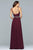 10039 Deep V-Neck Beaded Evening Dress