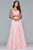 10042 Two-Piece Sleeveless Beaded Chiffon Dress