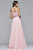 10042 Two-Piece Sleeveless Beaded Chiffon Dress