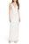 Aidan by Aidan Mattox - Sequined Mesh Long Dress MN1E200508 in White and Silver