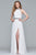 10068 Bejeweled High Halter A-Line Gown