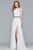 10068 Bejeweled High Halter A-Line Gown