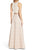 Aidan Mattox - MN1E200740 Textured Jacquard A-Line Gown in Pink