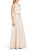 Aidan Mattox - MN1E200740 Textured Jacquard A-Line Gown in Pink