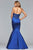 10082 Beaded Halter Lace Mermaid Gown