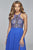 10086 Bead Embellished Halter Gown