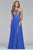 10086 Bead Embellished Halter Gown