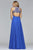 10086 Bead Embellished Halter Gown
