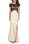 Adrianna Papell Floral Lace Sheath Dress AP1E201377 in Neutral and Black