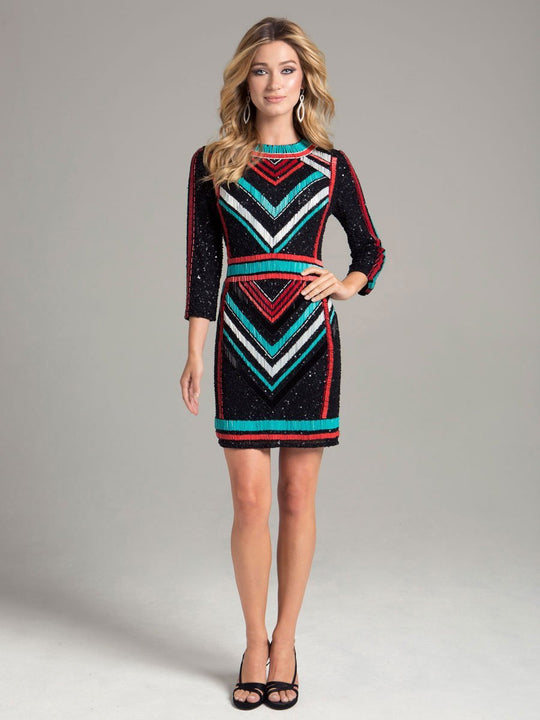 32985 Dress In Black Multi