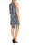 Taylor - 8938M Scarf Print Sheath Dress in White and Blue