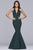 Faviana - 10105 Luxe Jersey V Neck Mermaid Dress in Green