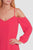 Julia Jordan - 36369 Cuffed Long Sleeve Cold Shoulder Dress In Pink