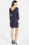 Adrianna Papell - Scalloped Lace Dress 41864782 in Blue