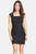 Adrianna Papell - 41895462 Lace Cap Sleeve Sheath Dress in Black