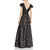 Aidan Mattox - MD1E203455 Ruffled Sleeves Embellished A-line Gown In Black and Nude