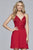 10151 Embellished Chiffon A-line Cocktail Dress