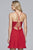 10151 Embellished Chiffon A-line Cocktail Dress