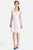 Donna Morgan - D3089M Illusion Stripe Organza Dress in White
