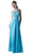 Cinderella Divine - Lace Embellished Bateau Neck A-line Dress