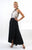 Daymor Couture - Printed Halter Cinched Evening Dress 1029