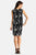 Donna Morgan - D3121M Sleeveless Floral Popover Dress in Black