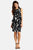 Donna Morgan - D3121M Sleeveless Floral Popover Dress in Black
