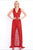 Ieena Duggal  - V Neck Gown Style 1031I in Red