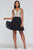 Faviana - 10372 Short Chiffon Halter Dress In Black