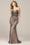 Beaded Crystal Adorned Strapless Sweetheart Evening Gown JVN33692