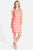 Chetta B. - B1594501 Striped Bengaline Sheath Dress in White and Orange