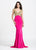 Ashley Lauren - 1051 Beaded Jersey Evening Dress in Pink