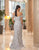 Daymor Couture - 1059 Embellished Sweetheart Off-Shoulder Trumpet Gown In Silver