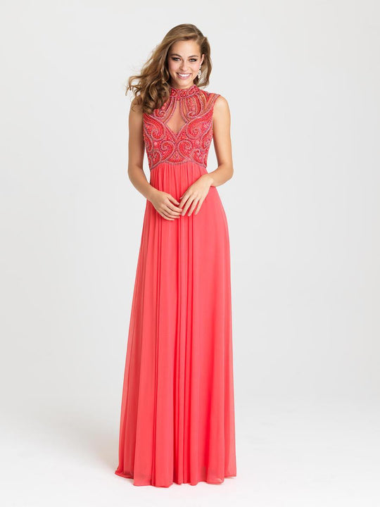 Madison James - 16-336 Dress in Coral