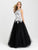 Madison James - 16-342 Dress in Black White