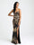 Madison James - 16-347 Dress in Black Gold