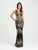 Madison James - 16-349 Dress in Black Gold