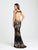 Madison James - 16-349 Dress in Black Gold